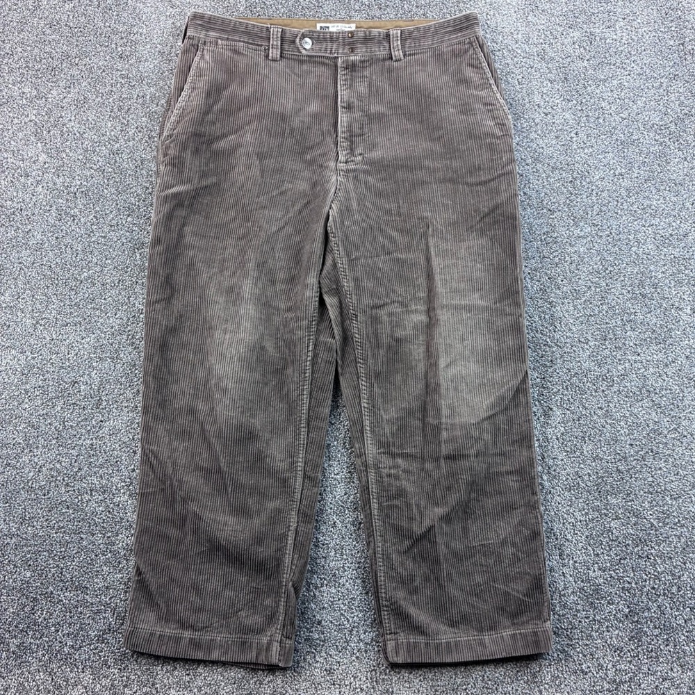 Vintage Gap Corduroy Pants Mens 38x30 Brown 100% Cotton Wide Wale Khaki